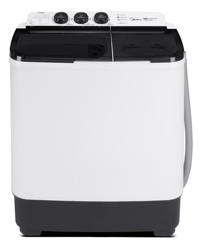 Lavadora Semiautomática Midea Doble Tina 11 Kg Twin Force Pulsator Blanca