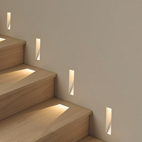 Foco Led Empotrado Con Sensor De Movimiento 3w Para Escalera