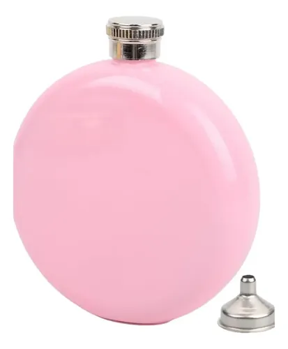 Caminera Licorera De Acero Inoxidable 5oz 148 Ml Color Rosa | Cuotas ...