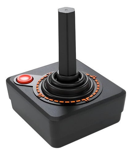 Controlador de joystick inalámbrico Atari Cx40+ Atari 2600 7800 + USB de color negro