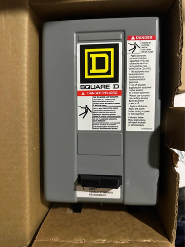 Arrancador 2hp 220v Nema Tamaño 0 Square D Mod. 8536sbg1v02
