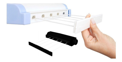 Varal Automático Rotoflex Branco 5 Corda De 4,10mts