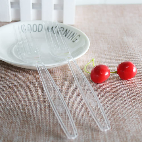 A Cucharas Tenedor Mediano Biodegradable Desechable 200pzs