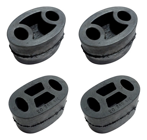 Borracha / Coxim Escapamento Corsa Celta Prisma Kit 4 Peças