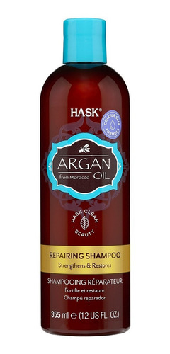 Imagen 2 de 8 de Hask Pack X2 Shampoo + X1 Acondicionador Argan Oil 355 Ml