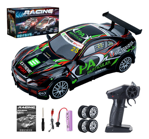 4wd Control Remoto Luces Alta Velocidad Drift Rc Coche 1:20