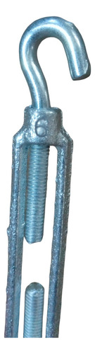 Tensor Ojo Gancho Cable Acero Galvanizado 6mm 1/4 Bremen