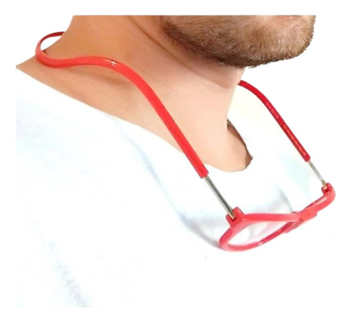 Oculos De Leitura Descanso Perto Com Imã +1,50 Vermelho