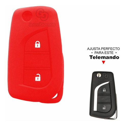 Forro Protector Silicona Llave Navaja 2b Toyota Fortuner