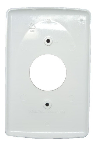 Tomada Antiga Padrão Americano 2p+t 10a/15a C/ Placa Iriel Cor Branco
