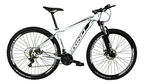 Bicicleta Aro 29 Rino Everest 24v - Index Hidraulico+trava Cor Branco Tamanho Do Quadro 15