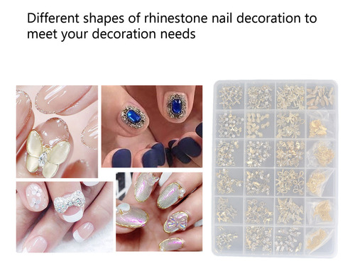 Kit De Diamantes De Imitación Para Uñas, Brillo Duradero, Re