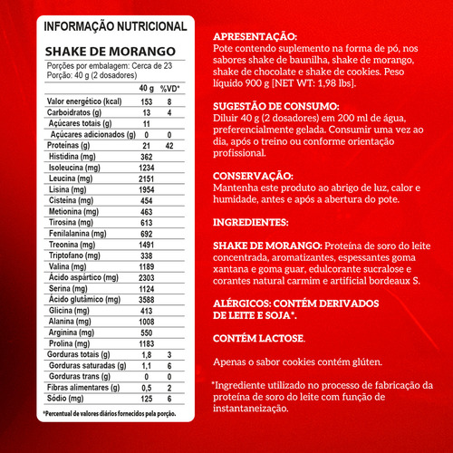 My Whey Shake De Morango Pote 900g Integralmédica
