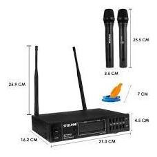 Micrófono Inalámbrico Steelpro Doble Uhf-pro9.2 Cardioide