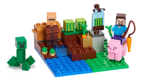 Lego Minecraft La Granja De Melones 69 Pcs 21138 Modelo