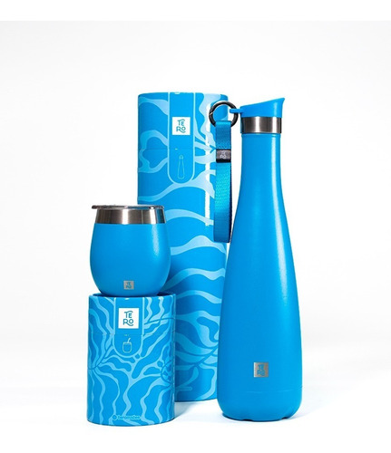 Set Tero Colores - Termo 750ml + Mate Acero Inoxidable