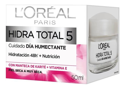 Crema Humectante Día L´oréal Paris Hidra Total 5 X 50ml