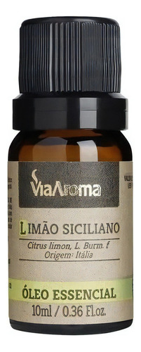 Oleo Essencial De Limão Siciliano 10 Ml - Via Aroma