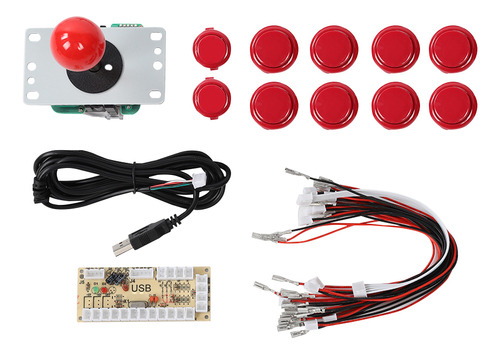 Juego De Botones Para Juegos Arcade Cy-822a Diy And Joystick