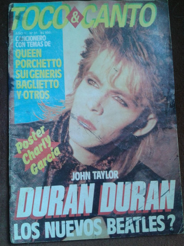 Toco & Canto 31 Envios C/detalles Duran Duran - Envios