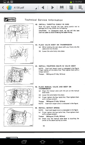 Manual Para Transmisión Automática Toyota Corolla A130-a131l (Usado)