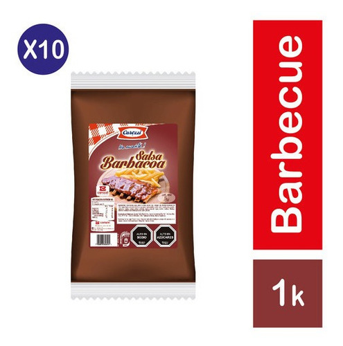 Pack 10 - Carozzi Salsa Barbecue 1kg