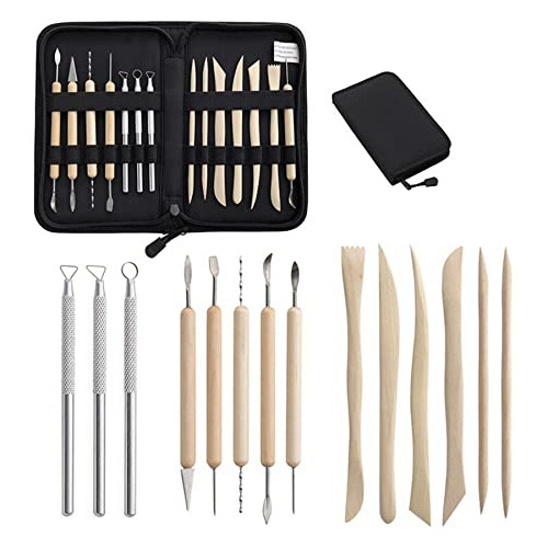 14pcs Ceramics Clay Sculpture Polymer Tool Set Beginner...