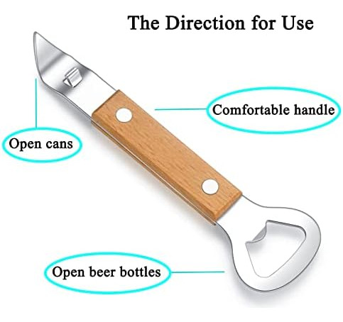Abrebotellas Hancelant, Abridor De Latas Manual De Acero De