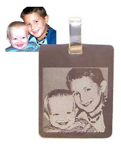 Foto Medalla Plata 925 Personalizada 15x19mm