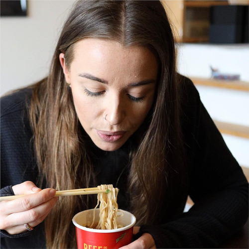 Ramen Carne Sopa Instantánea Vegetariana Kosher Halal 64g