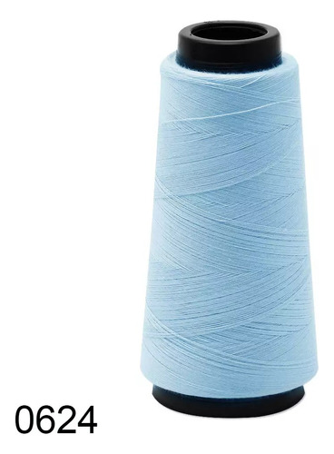 Linha Para Costura Sancris 120 2000 Jardas 100% Poliéster Cor 0624- Azul Ártico