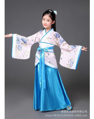 Vestido Tradicional Chino Antiguo Hanfu Para Niñas