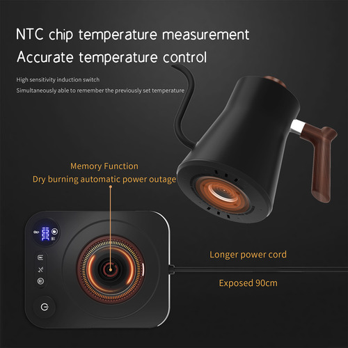 Hervidor Eléctrico De Cuello De Cisne Con Control Eléctrico