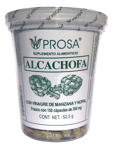 Alcachofa 150 Cáps Vinagre De Manzana Y Nopal Prosa.