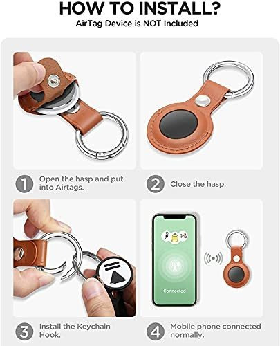 Hatoho Estuche Sintetica Para Airtag Finder Airtags 2021