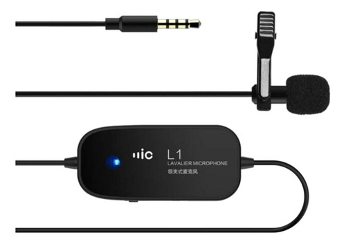 Micrófono De Solapa Con Cable De 3.5 Mm Con Micrófono De