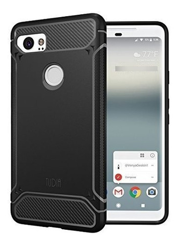 Funda Protectora Bumper Para Google Pixel 2 Xl  Color Negro