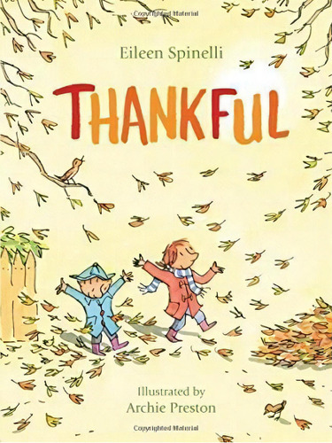 Thankful, De Eileen Spinelli., Vol. 1. Editorial Gardners, Tapa Dura En Inglés
