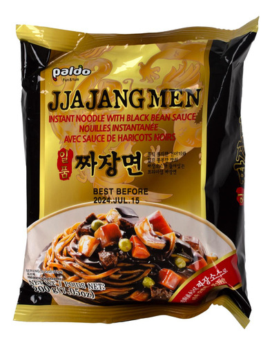 Sopa Instantanea Coreana Noodle Jjajanmen, Paldo, 200 G