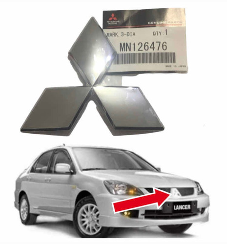 Emblema 3 Diamantes Delantero Mitsubishi Lancer Original