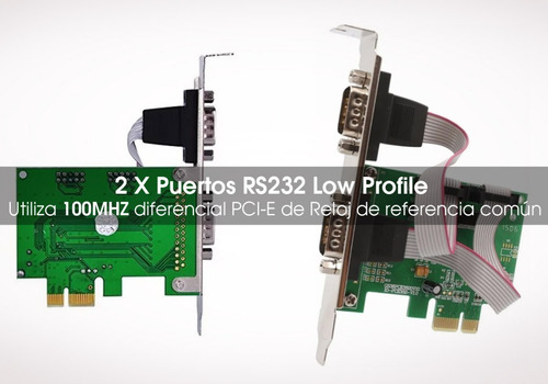 Imagen 8 de 10 de Placa Pci E Rs232 Db9 2 Puertos Express Impresora Fiscal
