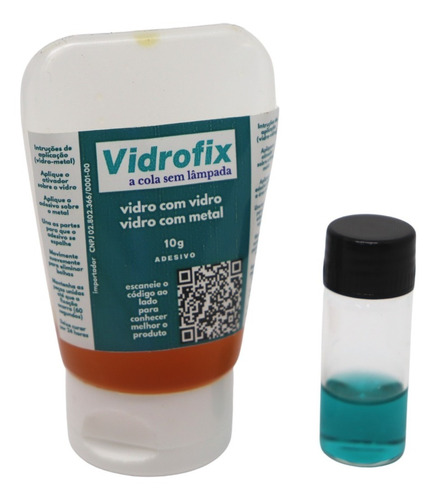 1 Vidrofix 10g Cola Para Vidro Sem Lampada 