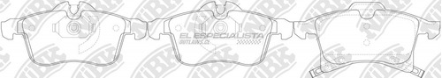 Pastillas De Freno Opel Astra H 1.4 2012 Nibk Delantera