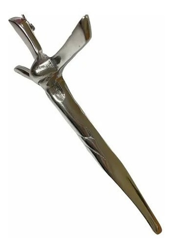 Cristo Dali Metal Pewter Plateado 20 Cms Paquete