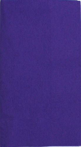 Servilleta De Cena Morada, De 2 Capas, 15 X 17 Pulgadas, Paq