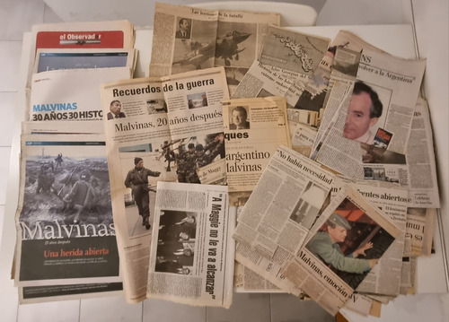 Diarios, Recortes, Suplementos Guerra De Malvinas Desde 1982