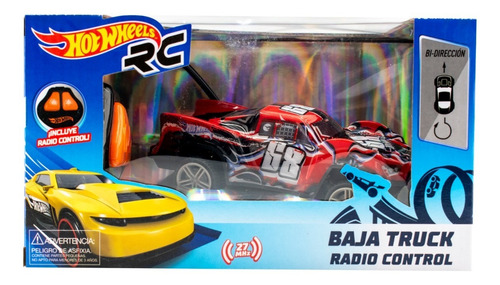 Hot Wheels Radio Control Pack Rojo Y Amarillo Funmax Color amarillo y rojo
