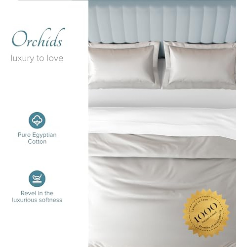 Fundas De Almohada Algodón Egipcio 1000 Hilos Plateadas