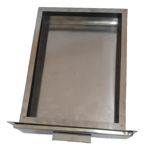 Gaveta Cinzeiro Em Aço Inox Para Churrasqueiras Alve 35x25x5