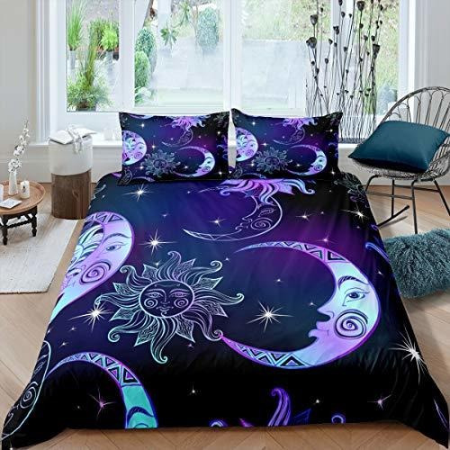 Fundas Para Edredones - Sun Moon Purple Liac Bedding Set Ful